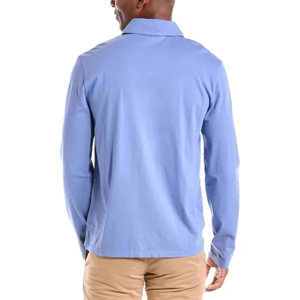 Vince Mens Garment Dye LS PoloColony Blue