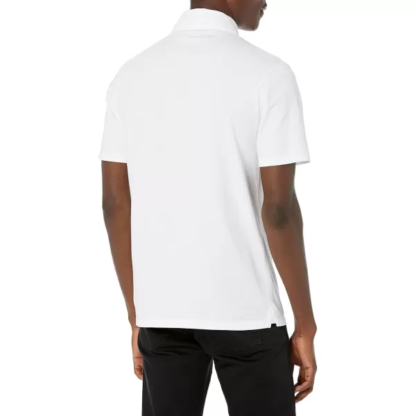 Vince Mens Garment Dye SS PoloOptic White