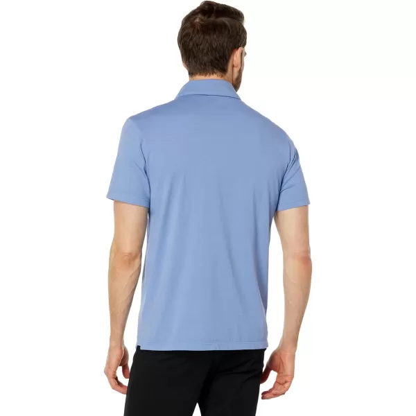 Vince Mens Garment Dye SS PoloWashed Periwinkle