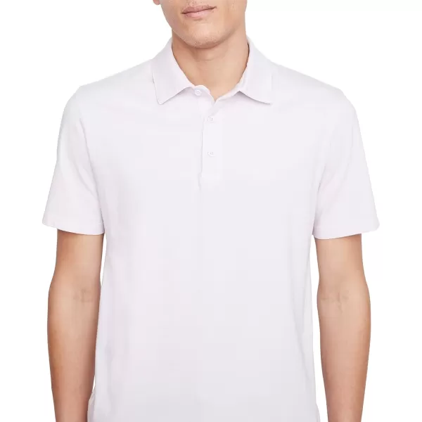 Vince Mens Garment Dye SS PoloWashed Rose Quartz