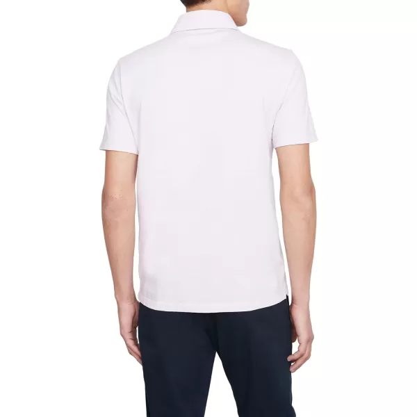 Vince Mens Garment Dye SS PoloWashed Rose Quartz