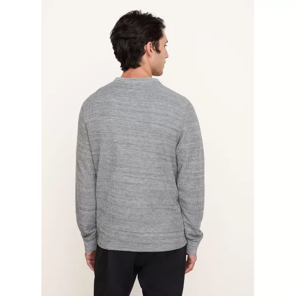 Vince Mens H Thermal LS CrewH BlackMed H Grey