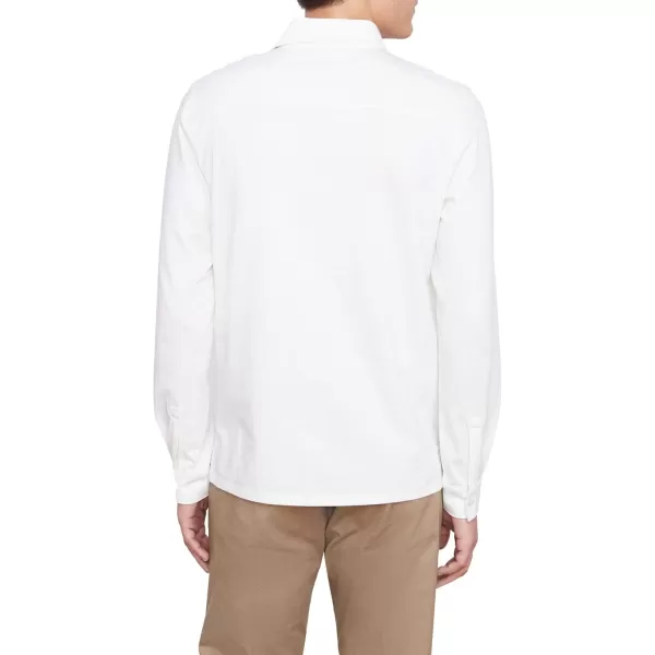 Vince Mens Heavy Pima LS PoloOffwhite