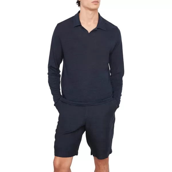 Vince Mens Linen LS Johnny CollarCoastal