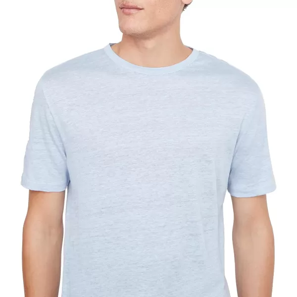 Vince Mens Linen SS CrewMoonmist