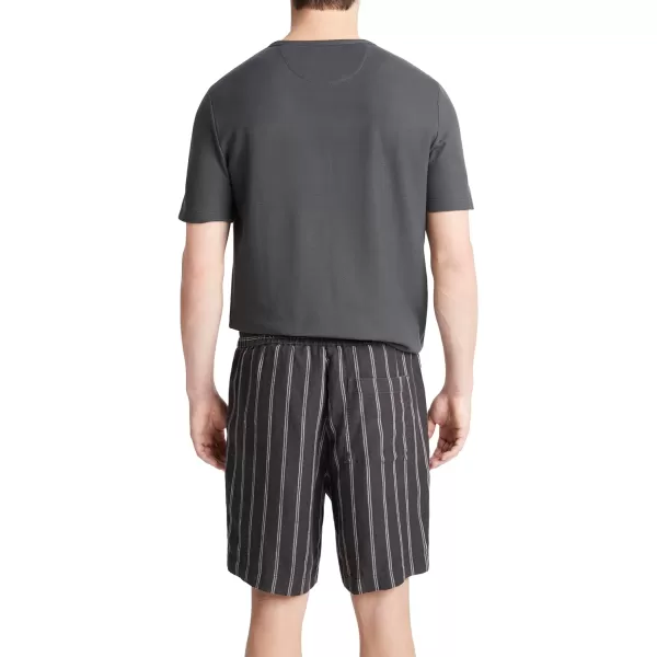 Vince Mens MOONBAY Stripe Short Soft BlackLT Soft Black LargeVince Mens MOONBAY Stripe Short Soft BlackLT Soft Black Large