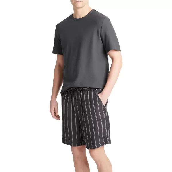 Vince Mens MOONBAY Stripe Short Soft BlackLT Soft Black LargeVince Mens MOONBAY Stripe Short Soft BlackLT Soft Black Large