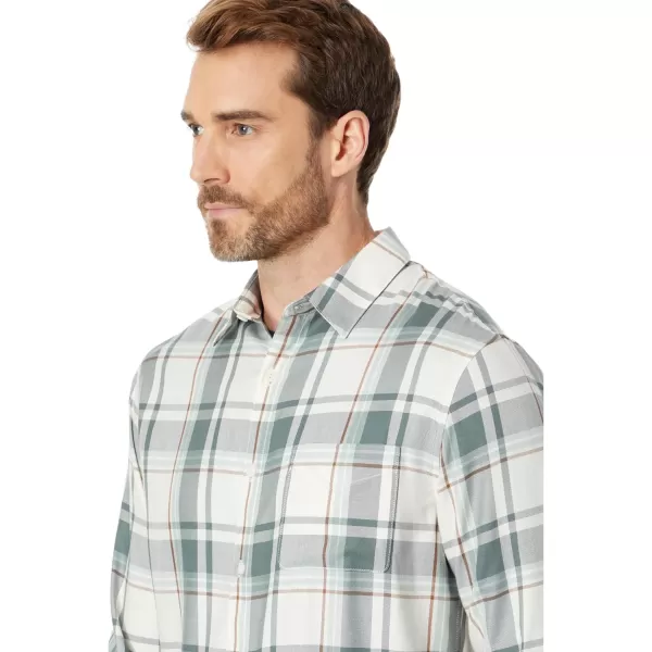 Vince Mens Manchester Plaid LSBoneDusty Teal