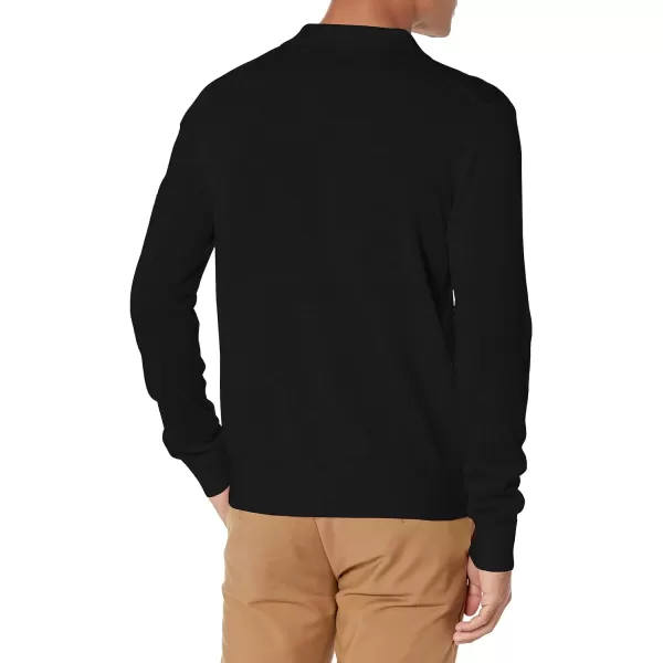 Vince Mens Merino Johnny Collar PoloBlack