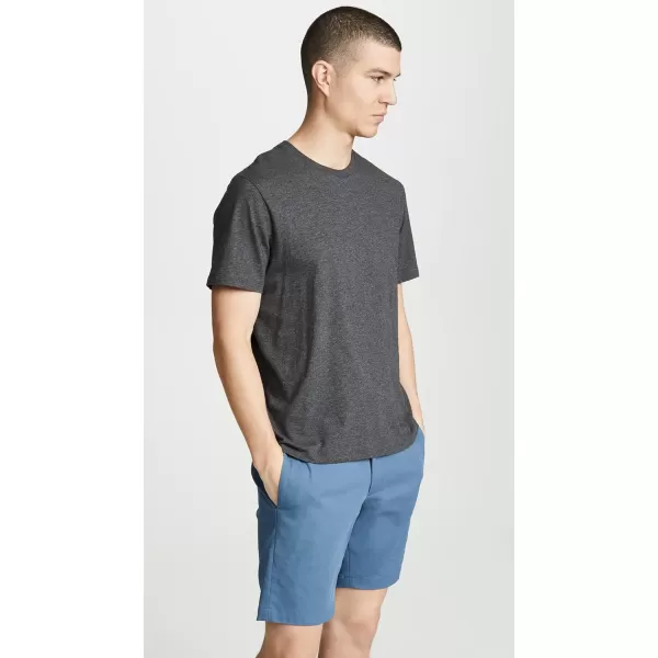 Vince Mens Pima Cotton Crew NeckHeather Carbon