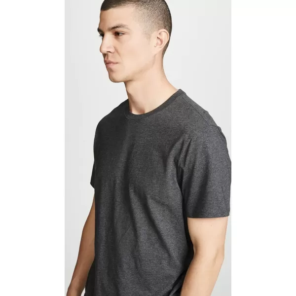 Vince Mens Pima Cotton Crew NeckHeather Carbon