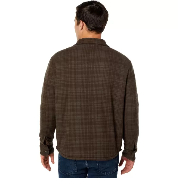 Vince Mens Plaid Sherpa Shirt JKTFrogWet Ceder