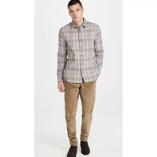 Vince Mens Prince Plaid Long SleeveTrail