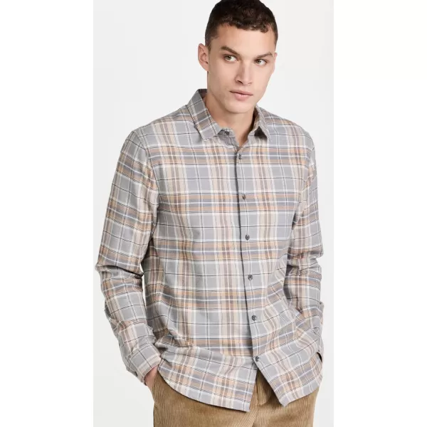 Vince Mens Prince Plaid Long SleeveTrail