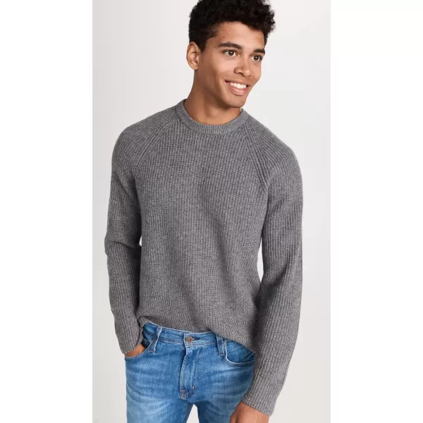 Vince Mens Raglan Rib CrewMed H Grey