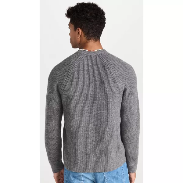 Vince Mens Raglan Rib CrewMed H Grey