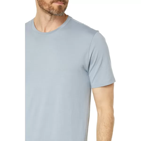 Vince Mens SS Pima Crew NeckChalk Blue