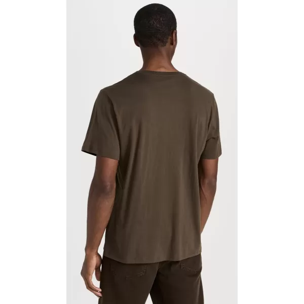 Vince Mens SS Pima Crew NeckOlive Cove