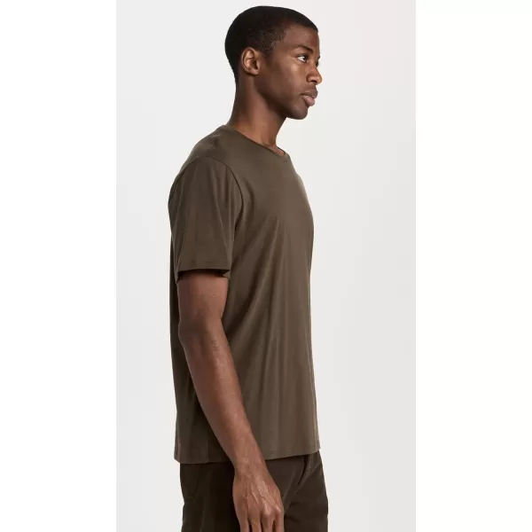 Vince Mens SS Pima Crew NeckOlive Cove