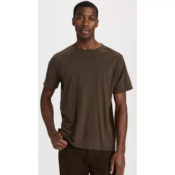 Vince Mens SS Pima Crew NeckOlive Cove