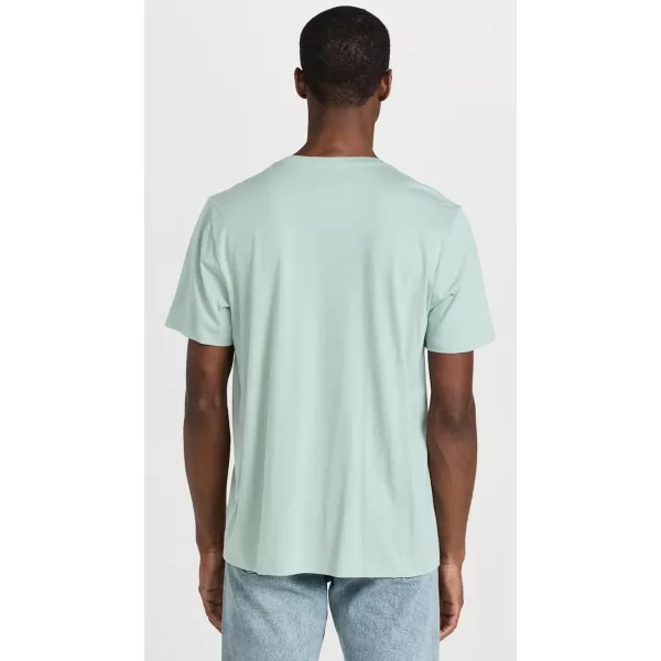 Vince Mens SS Pima Crew NeckSeafoam Green