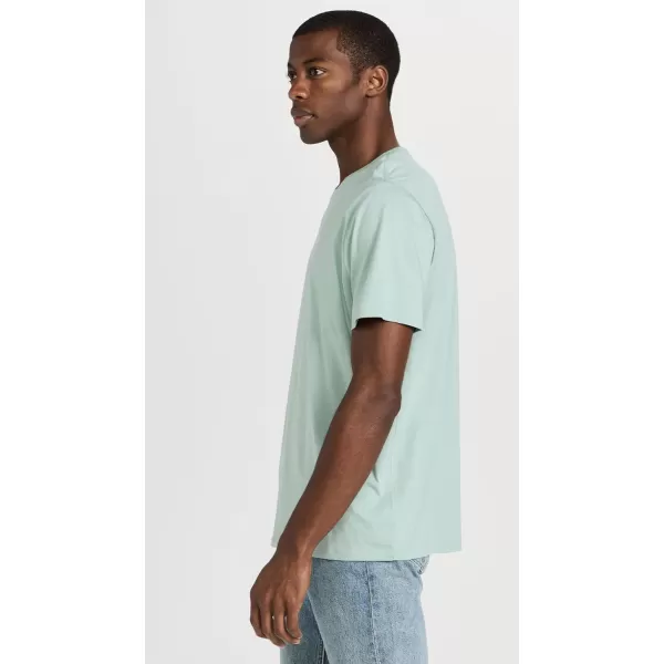 Vince Mens SS Pima Crew NeckSeafoam Green