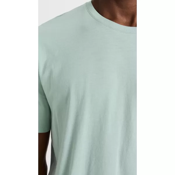 Vince Mens SS Pima Crew NeckSeafoam Green