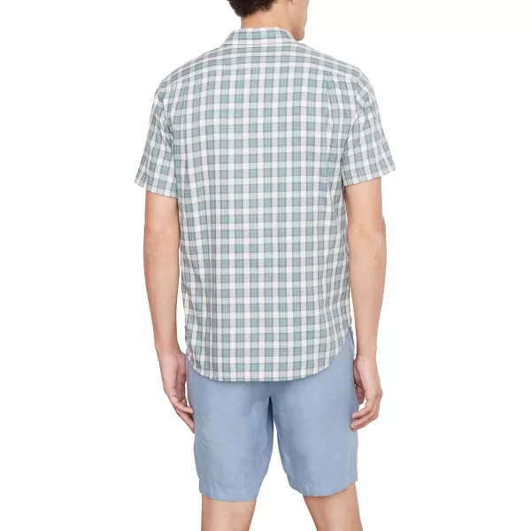 Vince Mens Standard Cannes Plaid SSTeal Pool