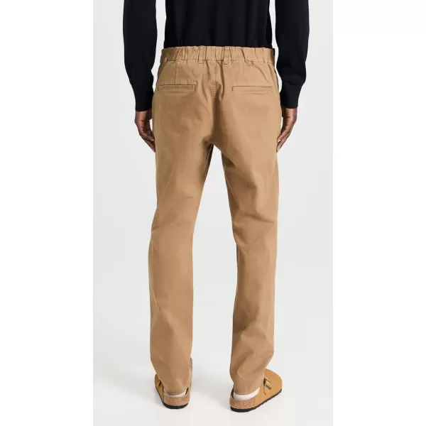 Vince Mens Sueded Twill Garment Dye PantWashed Dark Taupe Sand