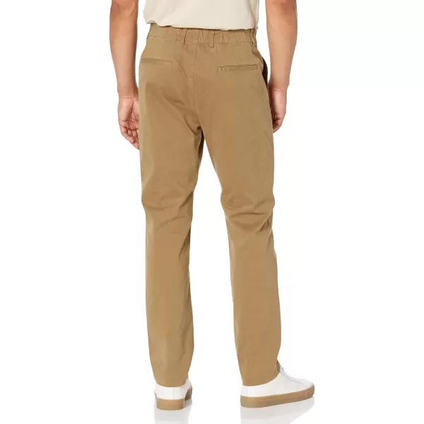 Vince Mens Sueded Twill Garment Dye PantWashed Dk Taupe Sand