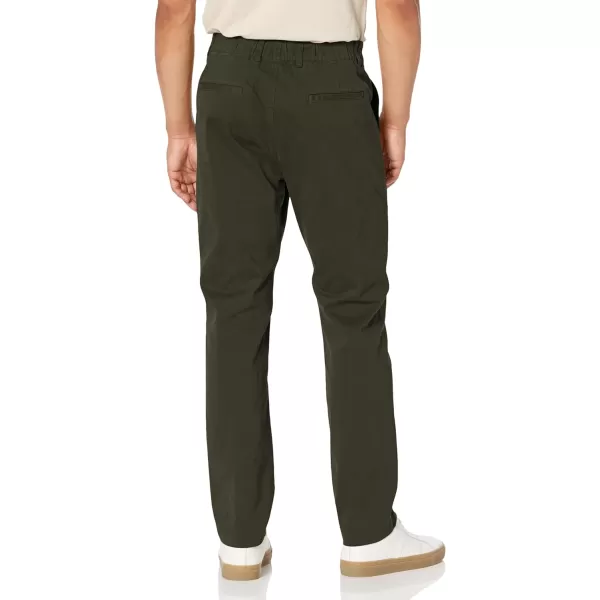 Vince Mens Sueded Twill Garment Dye PantWashed Moss Green