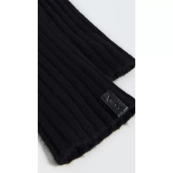 Vince Womens Boiled Cashmere Knit GlovesBlack