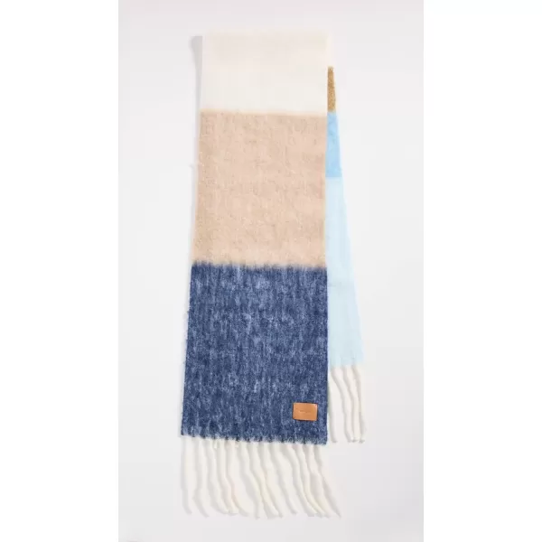 Vince Womens Brushed Oversized Alpaca Striped ScarfPalisade