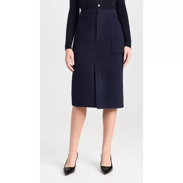 Vince Womens Brushed Wool Pencil SkirtDeep Caspian