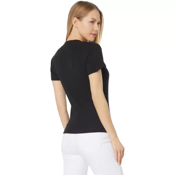 Vince Womens Cap Sleeve Crew Neck TeeBlack