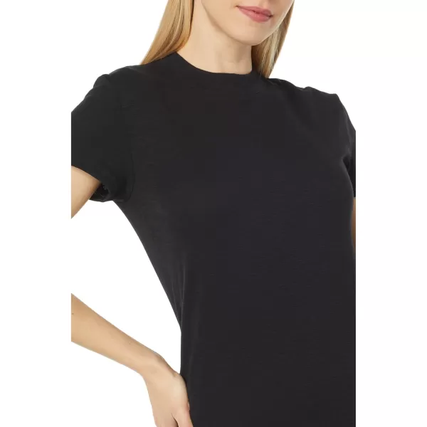 Vince Womens Cap Sleeve Crew Neck TeeBlack