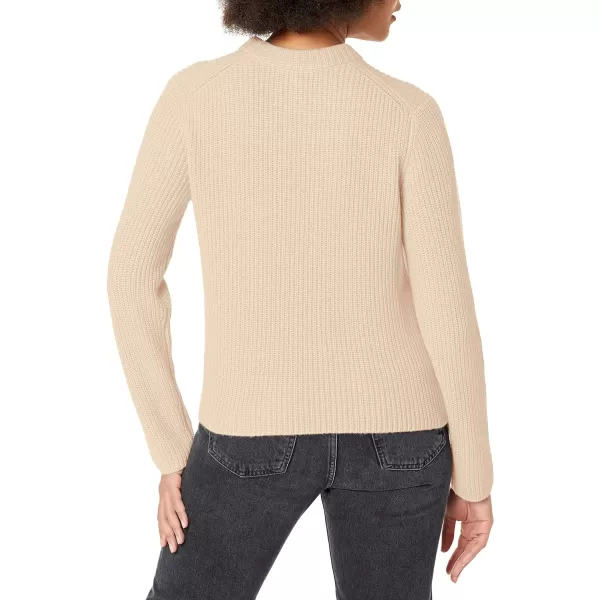 Vince Womens Cashmere Shaker Rib PulloverH Pampas