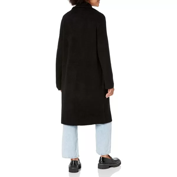 Vince Womens Collared Cardigan CoatBlack