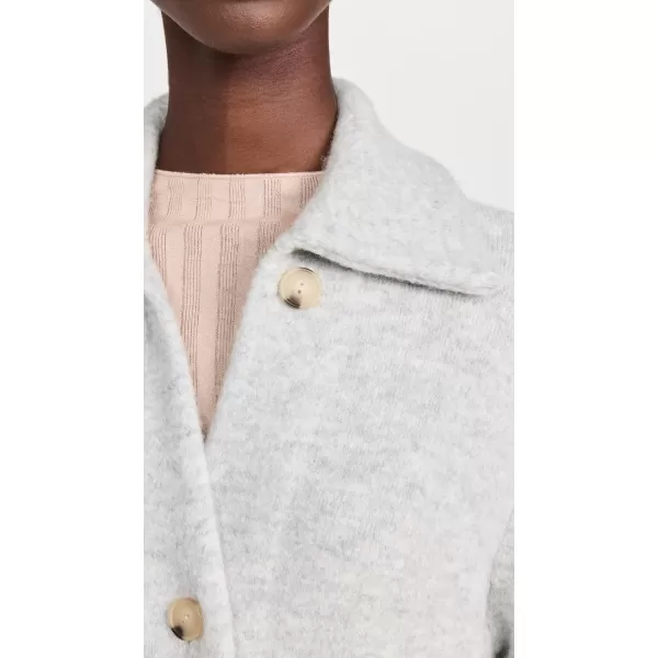 Vince Womens Collared Cardigan CoatLt H Grey