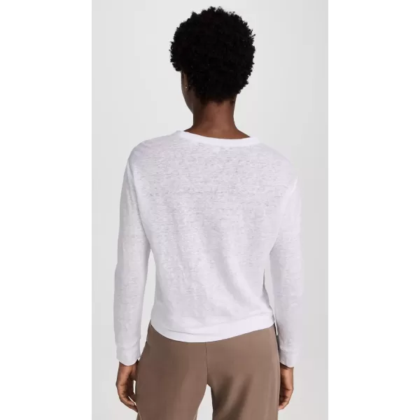 Vince Womens Crew Neck PulloverOptic White