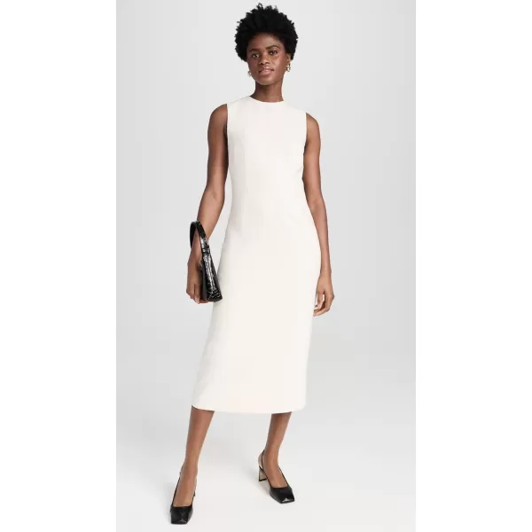 Vince Womens Crew Neck Sheath DressOffwhite