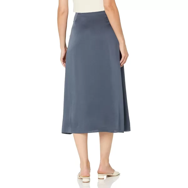 Vince Womens Draped Slip SkirtDark Marina