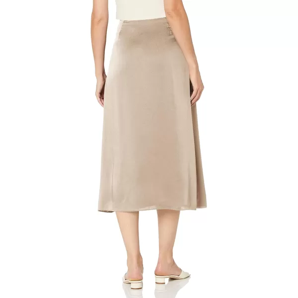 Vince Womens Draped Slip SkirtFennel