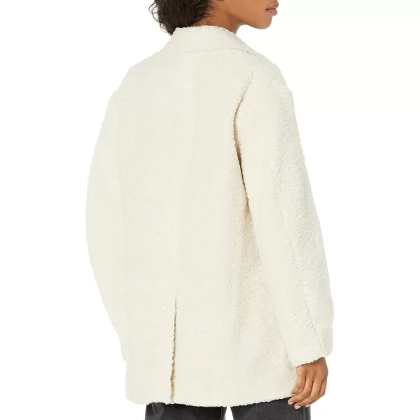 Vince Womens Faux Fur Blazer CoatHorchata