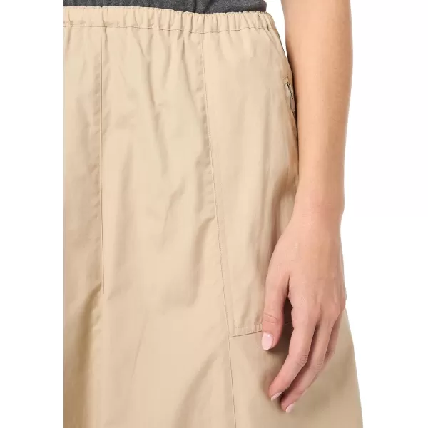 Vince Womens Gathered Utility Zipper Pocket SkirtWhite Oak