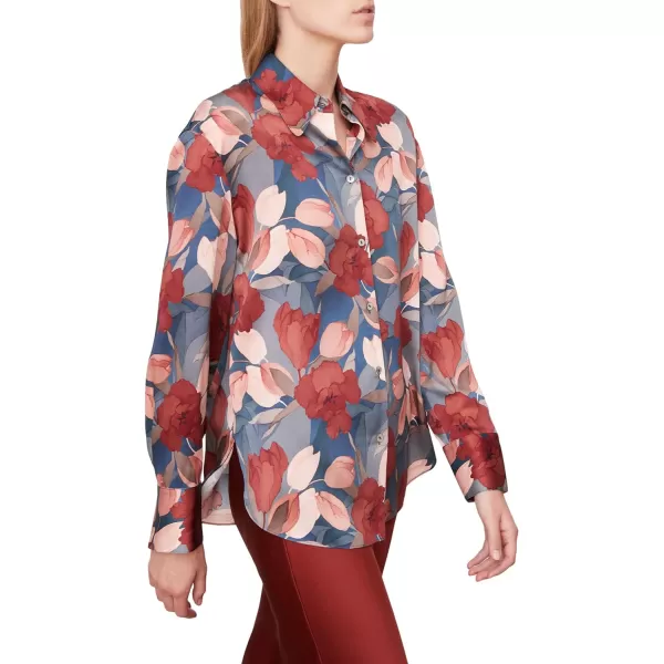 Vince Womens Nouveau Magnolia LS Relaxed ShirtTwilight