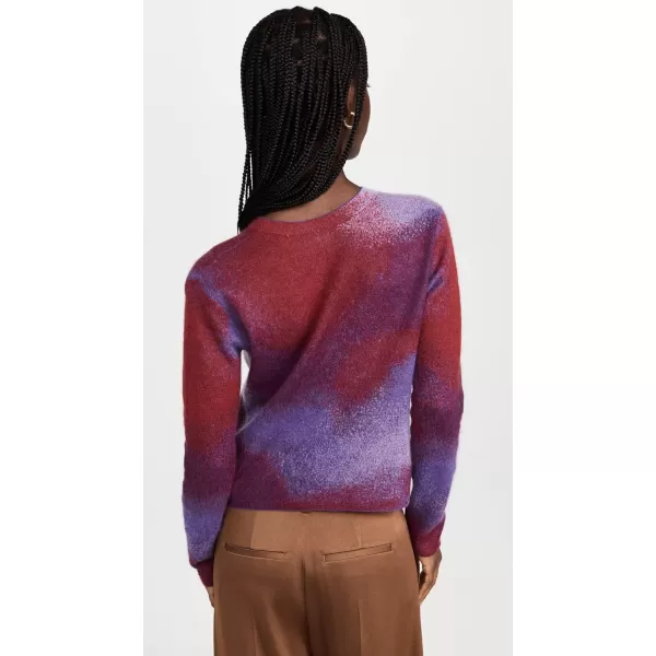 Vince Womens Ombre Jacquard Crew SweaterLily Stone Combo