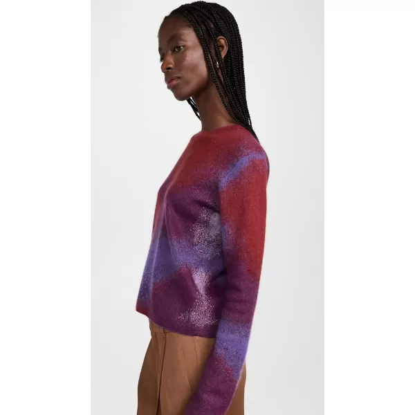 Vince Womens Ombre Jacquard Crew SweaterLily Stone Combo