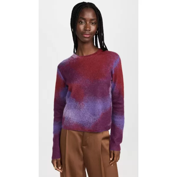 Vince Womens Ombre Jacquard Crew SweaterLily Stone Combo