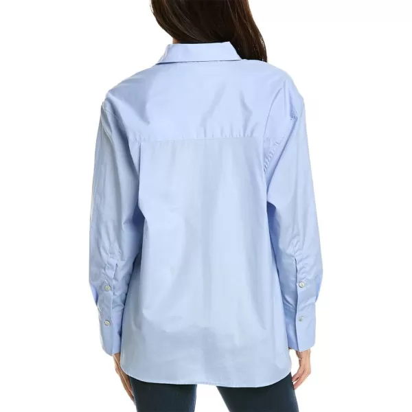 Vince Womens Oversized LS ShirtLt Kyanite